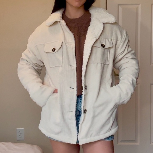 NWT Sherpa Fleece Lined Coat Jacket- FIRM on price - Picture 3 of 13